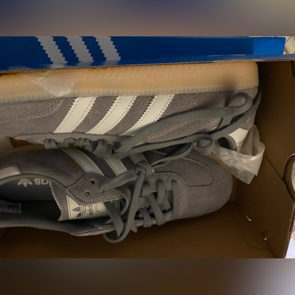 ADIDAS ORIGINALS SAMBA “GREY THREE”SNEAKERS HP7905. Size 9.5 - Picture 7 of 8